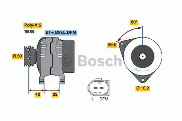 BOSCH 0986042640 Генератор