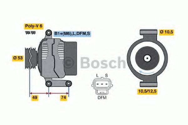 BOSCH 0986042790 Генератор