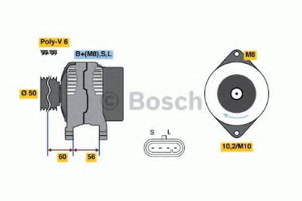 BOSCH 0986043951 Генератор