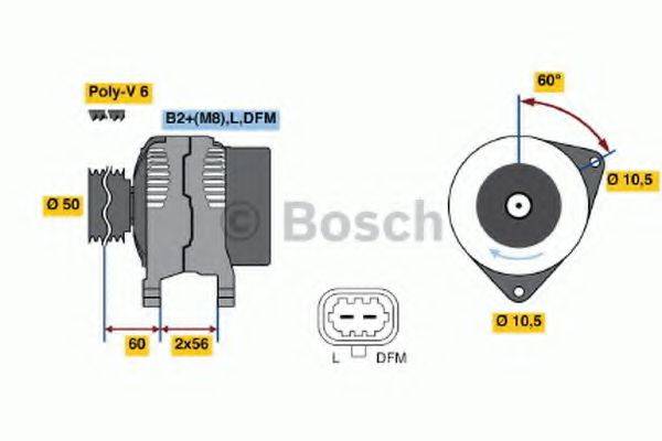 BOSCH 0986044440 Генератор