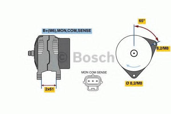 BOSCH 0986044651 Генератор