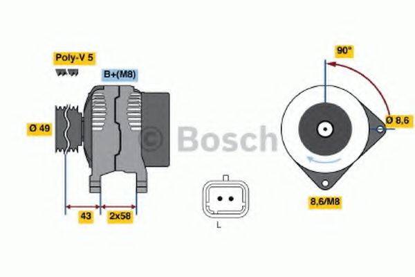 BOSCH 0986045101 Генератор