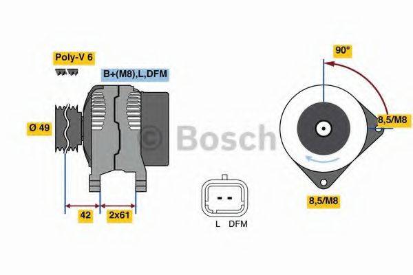 BOSCH 0986045110 Генератор