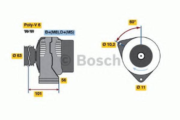 BOSCH 0986045191 Генератор