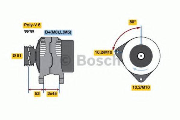 BOSCH 0986045211 Генератор