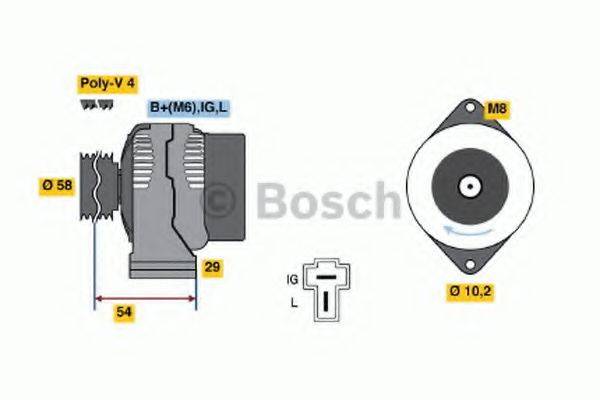 BOSCH 0986045461 Генератор