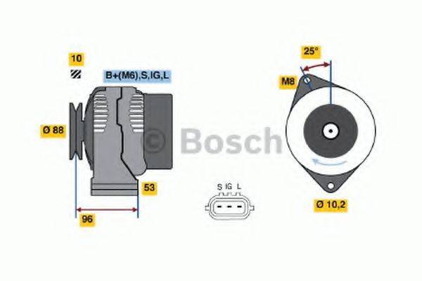 BOSCH 0986045881 Генератор