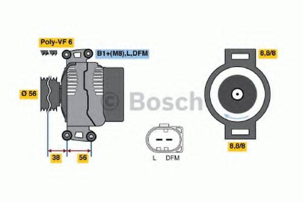 BOSCH 0986046160 Генератор