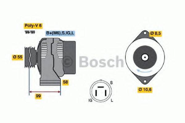 BOSCH 0986046391 Генератор