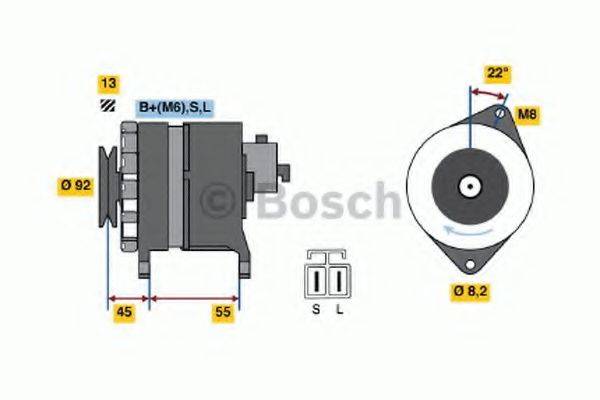 BOSCH 0986046401 Генератор