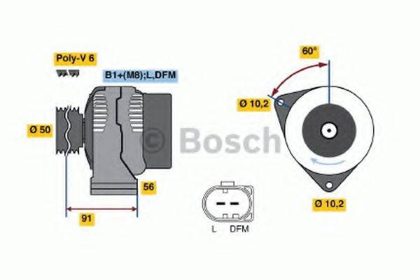 BOSCH 0986047530 Генератор