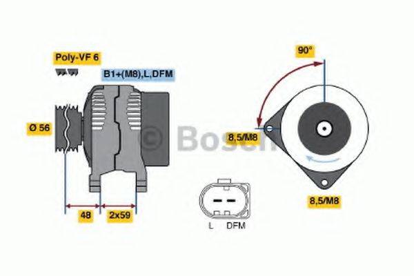 BOSCH 0986048530 Генератор