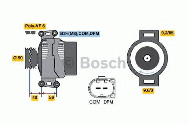 BOSCH 0986048550 Генератор