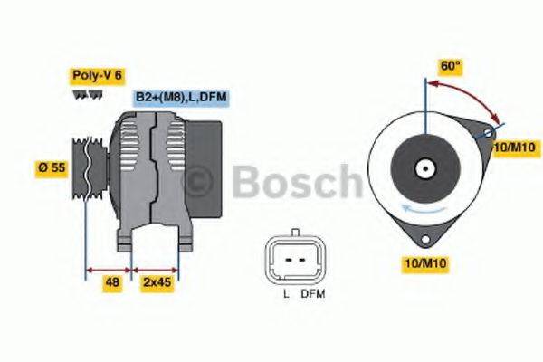 BOSCH 0986049091 Генератор