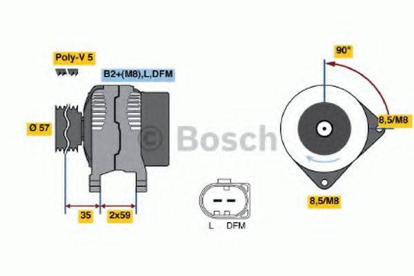 BOSCH 0986049101 Генератор