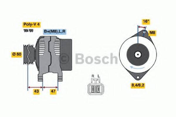 BOSCH 0986049201 Генератор