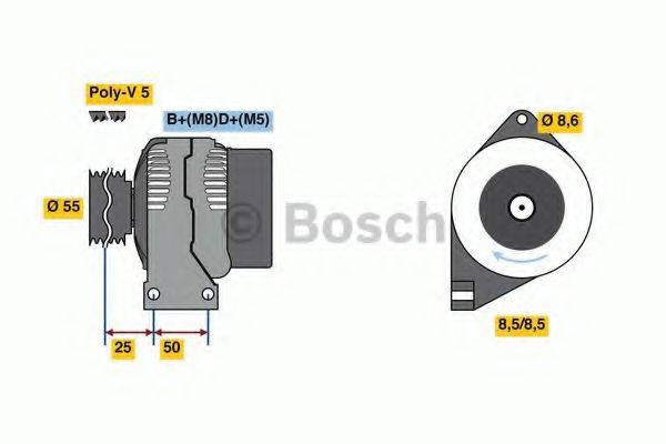 BOSCH 0986049540 Генератор