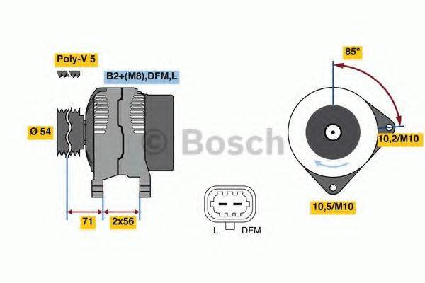 BOSCH 0986049990 Генератор