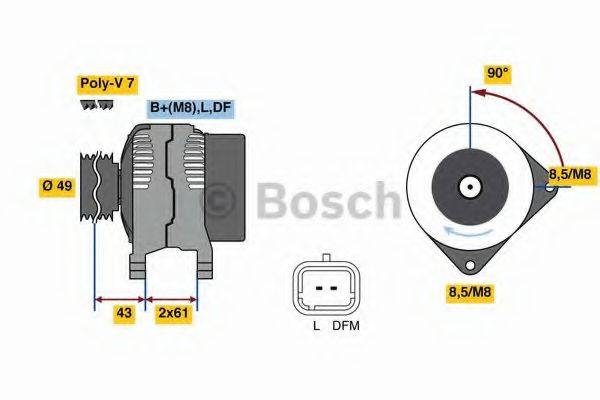 BOSCH 0986080270 Генератор