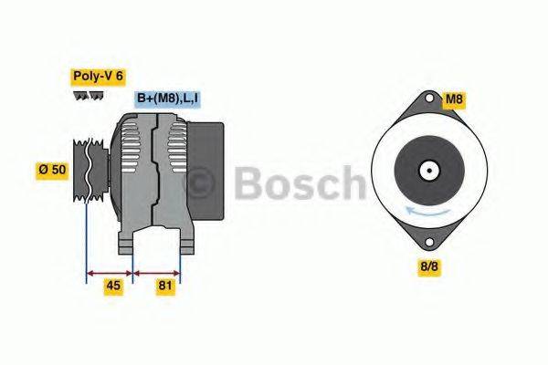 BOSCH 0986080650 Генератор