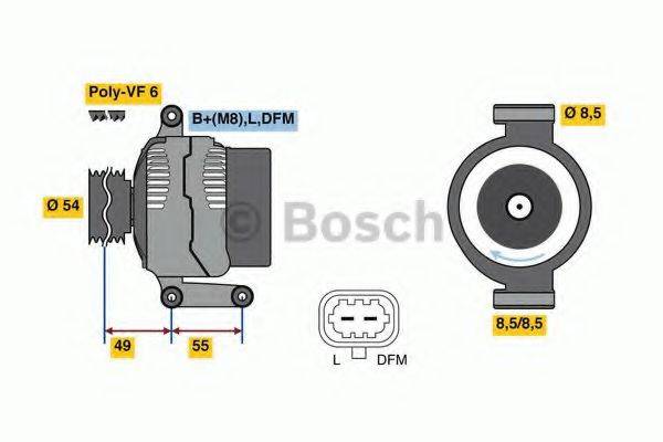 BOSCH 0986081070 Генератор