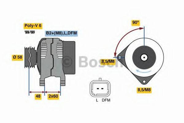 BOSCH 0986081110 Генератор