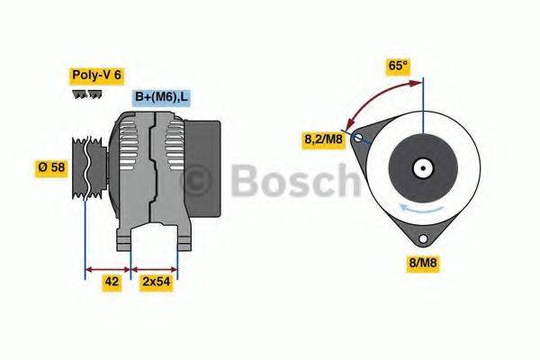 BOSCH 0986081260 Генератор