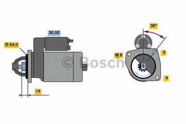 BOSCH F000AL0320 Стартер