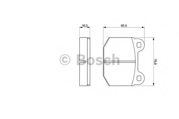 BOSCH 0986463232 Комплект гальмівних колодок, дискове гальмо