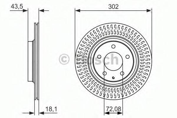 BOSCH 0986479796 гальмівний диск