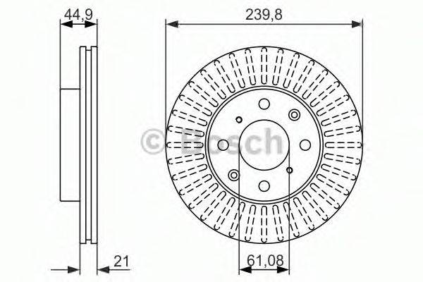 BOSCH 0986479832 гальмівний диск