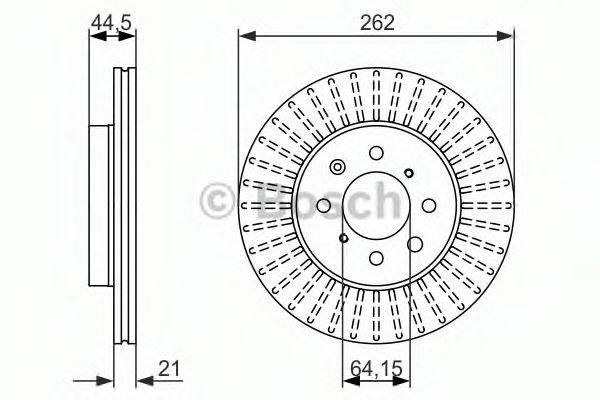 BOSCH 0986479838 гальмівний диск