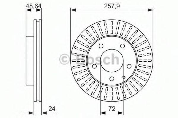 BOSCH 0986479844 гальмівний диск