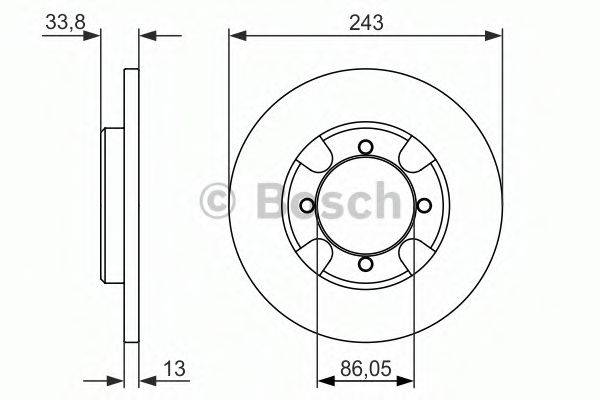 BOSCH 0986479846 гальмівний диск