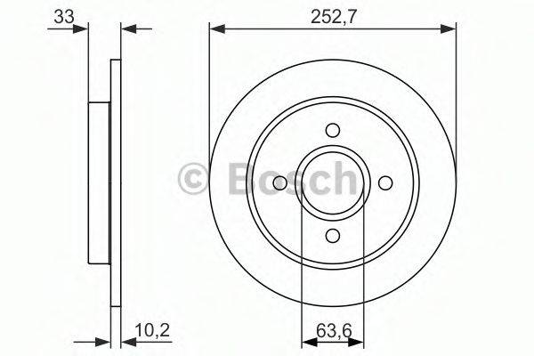 BOSCH 0986479859 гальмівний диск