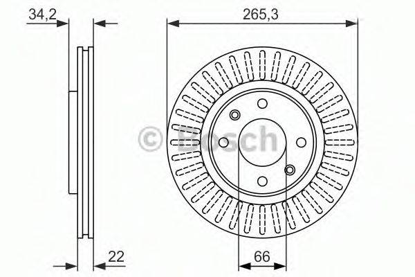 BOSCH 0986479890 гальмівний диск