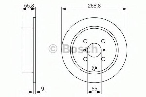 BOSCH 0986479938 гальмівний диск