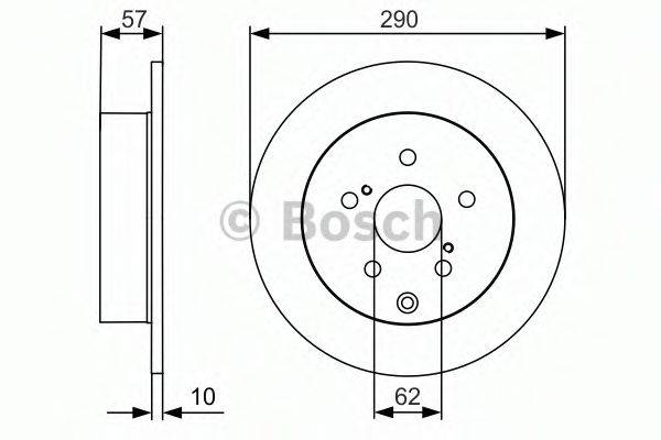 BOSCH 0986479989 гальмівний диск