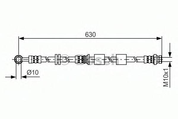 BOSCH 1987481438 Гальмівний шланг