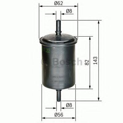 BOSCH 0450902161 Паливний фільтр