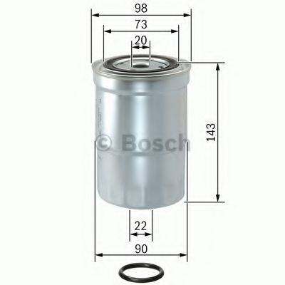 BOSCH 1457434459 Паливний фільтр