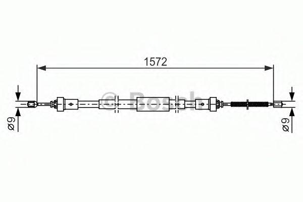 BOSCH 1987482384 Трос, стоянкова гальмівна система