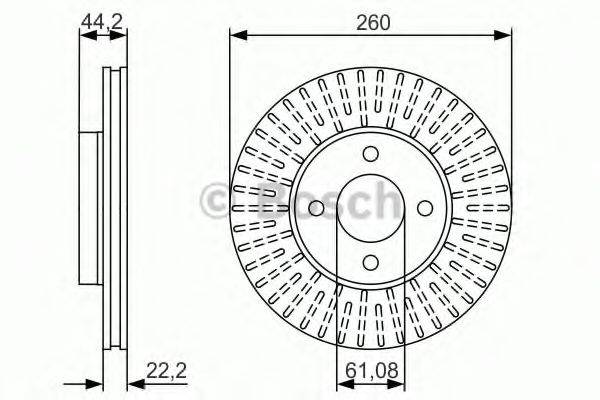 BOSCH 0986479090 гальмівний диск