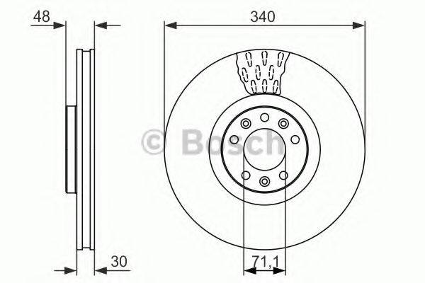 BOSCH 0986479092 гальмівний диск