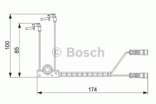 BOSCH 1987474584 Сигналізатор, знос гальмівних колодок