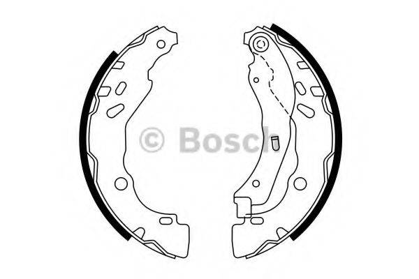 BOSCH 0986487782 Комплект гальмівних колодок