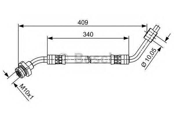BOSCH 1987481491 Гальмівний шланг