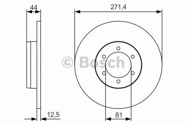 BOSCH 0986479R03 гальмівний диск