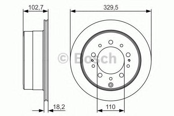 BOSCH 0986479R15 гальмівний диск