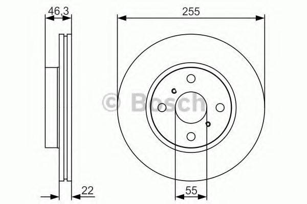 BOSCH 0986479R88 гальмівний диск